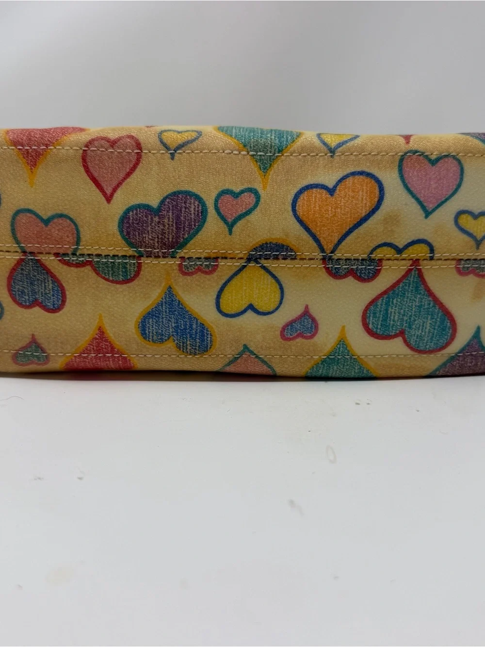 Dooney & Bourke Y2K Sweetheart Crayon Satchel With Charm Leather Strap Accents